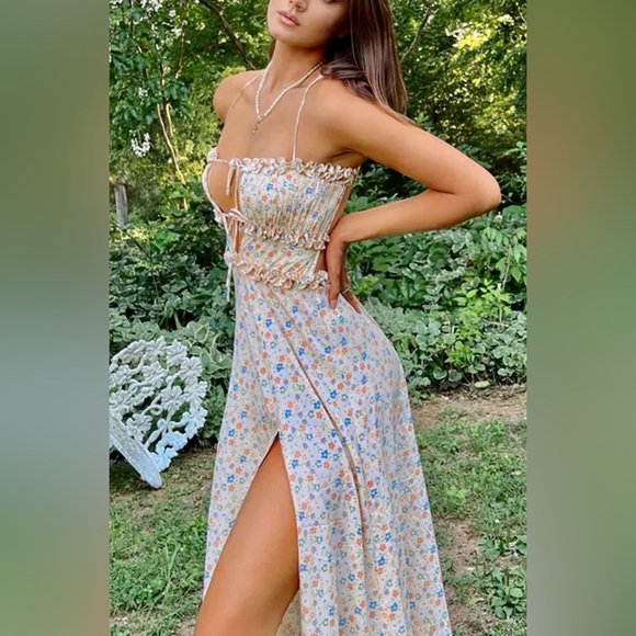 Sugar and Spice Floral Midi Summer Dress - Picture 3 of 13